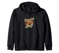 Rewind to the Good Stuff Retro Music Design Sudadera con Capucha