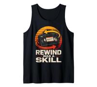 Rewind Was A Skill VHS Tape 80s 90s Retro Camiseta sin Mangas