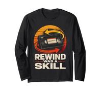 Rewind Was A Skill VHS Tape 80s 90s Retro Manga Larga