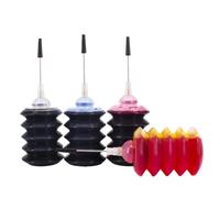 REwNXA Tinta de tinte recargable de 30 ml compatible con 305 XL para DeskJet 2710 2720 2730 4110 4120 4130 4134 2320 6020 (2 juegos)