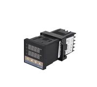 REX-C100 - Termostato controlador de temperatura digital PID + salida SSR 40DA/relé + termopar K sonda de 1 m + disipador de calor (juego 1)