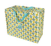 Rex London Bolsa de almacenamiento grande con cremallera, resistente y duradera, 55 x 48 x 28 cm, 70 l, diseño de pájaros