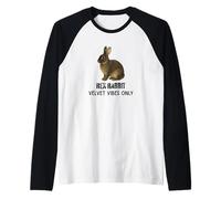 Rex Rabbit Velvet Vibes Solo para fanáticos de Mascotas y Animales Camiseta Manga Raglan