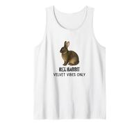 Rex Rabbit Velvet Vibes Solo para fanáticos de Mascotas y Animales Camiseta sin Mangas