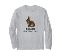Rex Rabbit Velvet Vibes Solo para fanáticos de Mascotas y Animales Manga Larga