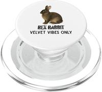 Rex Rabbit Velvet Vibes Solo para fanáticos de Mascotas y Animales PopSockets PopGrip para MagSafe