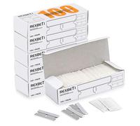 REXBETI 600 cuchillas de afeitar de un solo filo, cuchillas de afeitar industriales, cuchillas de repuesto para cortador de caja, raspador de vidrio