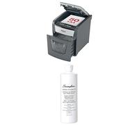 Rexel 2020050XEU - Destructora Papel Personal/Home Office Optimum AutoFeed 50X, CortePartículas, 50 Hojas, Papelera de 20L, Uso Doméstico, SeguridadP4 + Lubricante mantenimiento de destructora, 473 ml