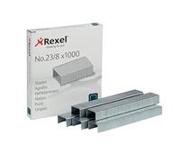 REXEL 2101054 - Caja 1000 grapas 23/8 galvanizadas
