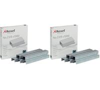 REXEL 2101054 - Caja 1000 grapas 23/8 galvanizadas (Paquete de 2)