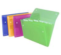 Rexel 2102032 - Carpeta Fuelle Ice 6 Compartimentos Din A4 Colores Surtidos, para 120 hojas (1 Unidad)