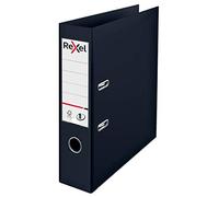 Rexel 2115501 - Archivador Oficina Anillas (A4, polipropileno), color negro