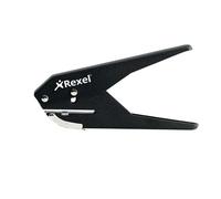 Rexel 4363 201-20041 - Perforadora de 1 agujero de 6 mm (capacidad para 20 hojas de 80 gsm), color negro