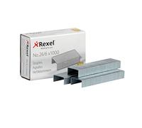 REXEL ACCO6131 - Caja 1000 grapas 26/6 galvanizadas