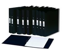 Rexel - Archivador con anillas para documentos A5 (10 unidades), negro