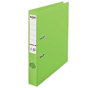 Rexel Choices, A4 Archivo de palanca de 50 mm, 350 hojas de capacidad, cubierta de plástico, carpeta de archivos, 2115509, verde claro