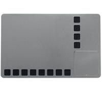Rexel Nobo - Pizarra magnética combinada con cuadrículas espuma + kit escritura 610x390 mm, color plata