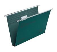 Rexel Crystalfile Classic - Carpeta colgante (cartón, base 30 mm), 50 unidades, color verde