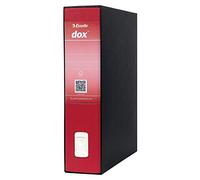 Rexel D26211 Dox 2 - Archivador de palanca formato folio, 6 unidades, color rojo