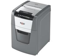 Rexel 2020100XEU - Optimum AutoFeed 100X Automatic Paper Shredder, P-4 Particle Cut (4x28mm), 100 Sheets A4, Removable Trash Can 34L, Destroy Staples and Clips, Office Use