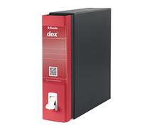 Rexel Esselte Dox 1 - Archivador de anillas con palanca (formato A4), color rojo