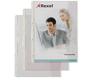 Rexel GBC Acco - Paquete de 5 portafolios de plástico A4 PVC