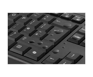 Rexel Kensington KM270 EQ - Juego de teclado inalámbrico recargable y ratón silencioso ambidiestro para PC, 2.4GHz y BT 5.0, resistente a salpicaduras, AZERTY ISO - Negro K75560FR