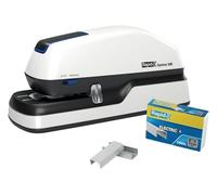 Rexel Rapid Grapadora Eléctrica Contactless Optima 20E, Grapadora Automática con 1000 Grapas Incluidas, Grapadora Color Blanco, Hasta 20 Hojas, 2102351