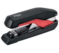 Rexel Supreme Omnipress SO60 Grapadora de tiras completas, capacidad de 60 hojas, grapadora plana, incluye grapas, cuerpo de metal, negro/rojo, 2115680
