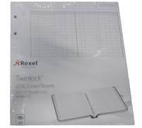 Rexel Twinlock 2.5C Crown - Hojas de contabilidad de caja dobles (100 unidades)