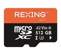 RexingUSA Tarjeta MicroSD de 512 GB - Tarjeta de memoria de 512 GB para cámara de salpicadero, clase 10, A2, V30, U3, grabación de video 4K, UHS-3, tarjeta de memoria de alta velocidad, tarjeta de