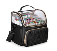Rexmica Estuche Organizador Grande para 180 Marcadores - Bolsa de Almacenamiento con Separadores y 4 Bolsillos para Pinceles, Lápices de Colores u Otros Suministros de Pintura
