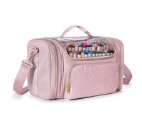 Rexmica Organizador de Rotuladores para 200-300 Marcadores, Estuche para Rotuladores, Bolsa de Almacenamiento para Rotuladores, Bolsa de Marcadores de Pintura Acrílica, Rosa (Solo Bolsa)