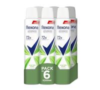Rexona Advanced Protection Desodorante antitranspirante Aerosol para Mujer ALOE VERA 72h 200 ML 200 ml, Pack de 6 Unidades