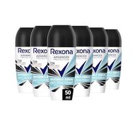 Rexona Advanced Protection Desodorante antitranspirante Roll-On para Mujer INVISIBLE AQUA 72h 50 ML x6
