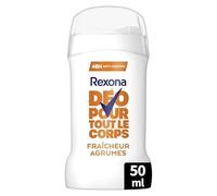 Rexona - Desodorante para todo el cuerpo - Stick - Protección 72 horas - Frescura cítrica - 50 ml