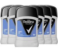 Rexona Desodorante Stick Antitranspirante para hombre Cobalt Dry 50ml - Pack de 6