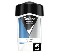 Rexona Maximum Protection Clean Scent - Desodorante en crema Antitranspirante para hombre, 45ml