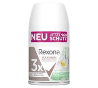 Rexona Maximum Protection Desodorante Roll-On Lime & Waterlily Scent, antitranspirante con 3 x protección contra estrés, calor y movimiento, 96 horas de protección extrema, 6 x 50 ml