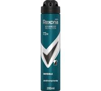 Rexona Men Advanced Protection Invisible Antitranspirante, Desodorante Spray 72H, Protección Avanzada, 200 ml
