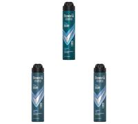 Rexona Men Desodorante Antitranspirante en Aerosol Advanced Protection Cobalt Dry con tecnología Body Heat Activated, 200 ml (Paquete de 3)