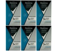 Rexona MEN Desodorante Barra CLEAN SCENT 6 x 45ml Máxima Protección Crema Barra