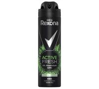 Rexona Men Desodorante en spray Active Fresh sin aluminio, 150 ml