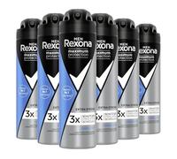 Rexona Men Maximum Protection - Desodorante en spray Cobalt Dry antitranspirante con 48 horas de protección contra el olor corporal y la humedad de las axilas, 150 ml, 6 unidades