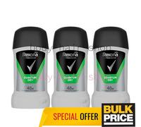 Rexona Men Quantum Dry 3-Pack Stick desodorante antitranspirante fresco de la...