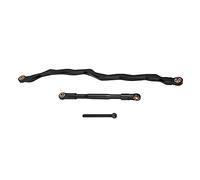 REXVTNS 1/10 RC Steering Links Rod | Aluminum Alloy Crawler Car Pull Tie Rod for Axial RBX10 | Sturdy & Accurate Replacement Part | 220mm / 107mm Off - Road Upgrade (Black)