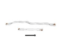 REXVTNS 1/10 RC Steering Links Rod | Aluminum Alloy Crawler Car Pull Tie Rod for Axial RBX10 | Sturdy & Accurate Replacement Part | 220mm / 107mm Off - Road Upgrade (Silver)