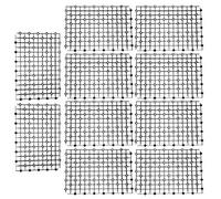 REXVTNS 10Pcs Aquarium Filtration Bottom Grid Plate | Plastic Splicing Screen for Fish Enclosure | Customizable Size/Easy Installation | Black/White/Transparent | 26x17.8cm Each (Black)