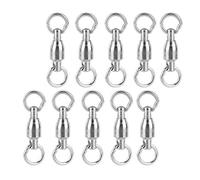 REXVTNS 10PCS Stainless Steel Bird Foot Rings | Universal Activity & Training Accessories for Parrots/Small & Medium Birds | Sturdy Cage Supplies for Pet Lovers