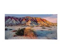 REXVTNS 3D PVC Aquarium Background | Mountain Desert Pattern Fish Tank Decoration | Easy - to - Apply Water - Proof Poster for Underwater Scaping/Bedroom Wall Art | 16.5 x 11.8 Inches (122 * 50CM)